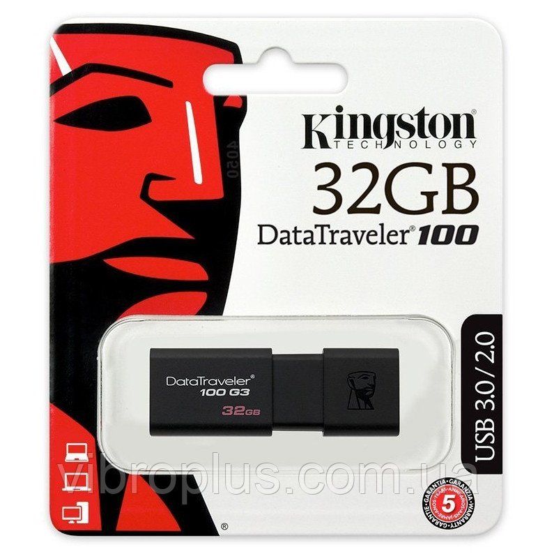 USB флеш накопичувач 32Gb Kingston 3.0 DT 100 G3