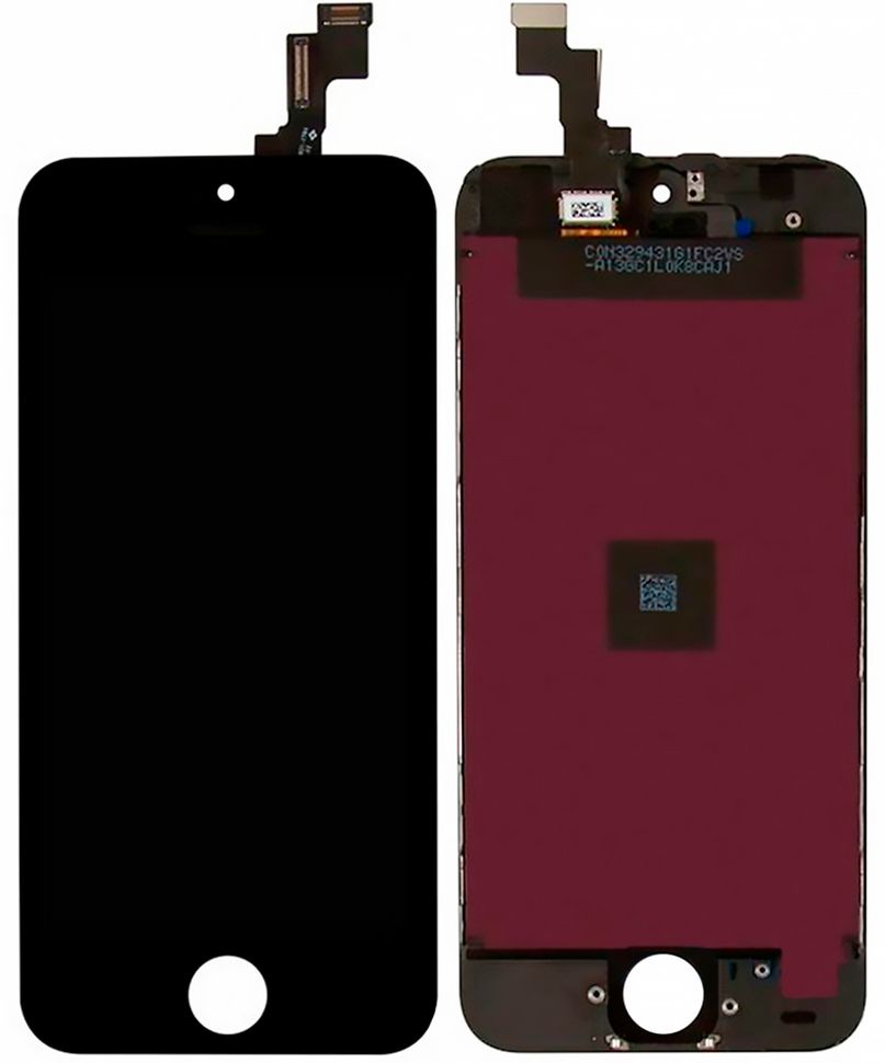 Дисплей (экран) Apple iPhone 5C с тачскрином и рамкой в сборе Original, черный