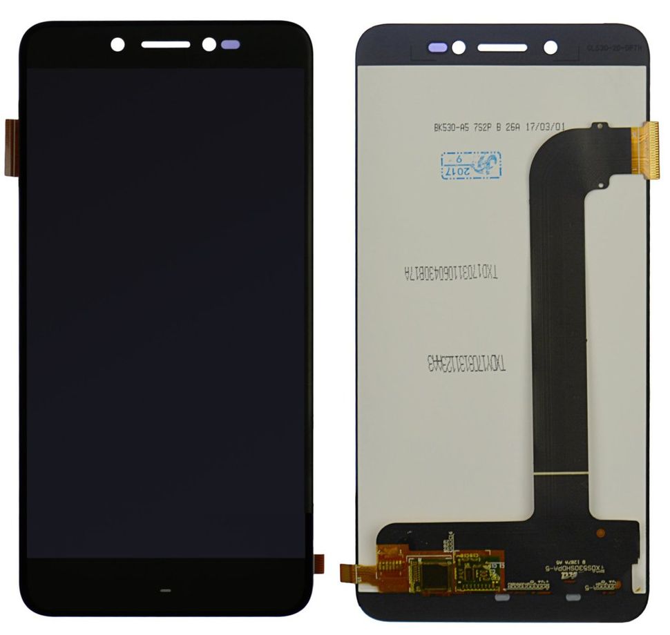 Дисплей (экран) Prestigio PSP5530 Grace Z5, PSP3533 Z3 с тачскрином в сборе, черный