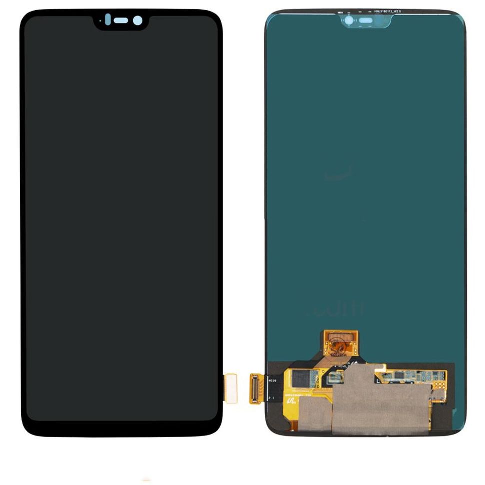 Дисплей (екран) OnePlus 6 (A6003) з тачскріном в зборі OLED, чорний