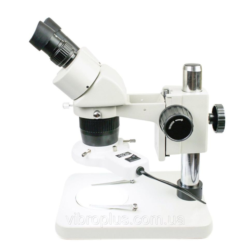 Бінокулярний мікроскоп AXS-515 (знімна підсвічування верх, фокус 100 мм, кратність збільшення 20X / 40X)