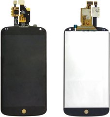 Дисплей (экран) LG E960 Nexus 4 с тачскрином в сборе, черный