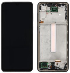 Дисплей Samsung A336B Galaxy A33 5G OLED з тачскріном і рамкою, чорний
