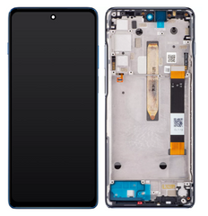 Дисплей Motorola XT2175 Moto G200 5G ; Motorola XT2175-2 Edge S30 тачскрином и синей рамкой Stellar Blue