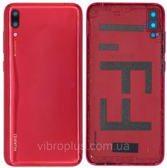 Задня кришка Huawei Y7 2019 DUB-LX1, Y7 Prime (2019) DUB-LX3, червона