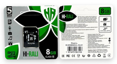 Карта памяти microSD Hi-Rali 8Gb class 10 + SD-адаптер
