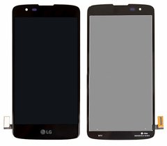 Дисплей (экран) LG K350e K8 (2016), K350n K8, Phoenix 2 с тачскрином в сборе ORIG, черный