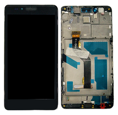 Дисплей (екран) Huawei Honor 5X (KIW-L21), X5, GR5 (2016) з тачскріном і рамкою в зборі, чорний