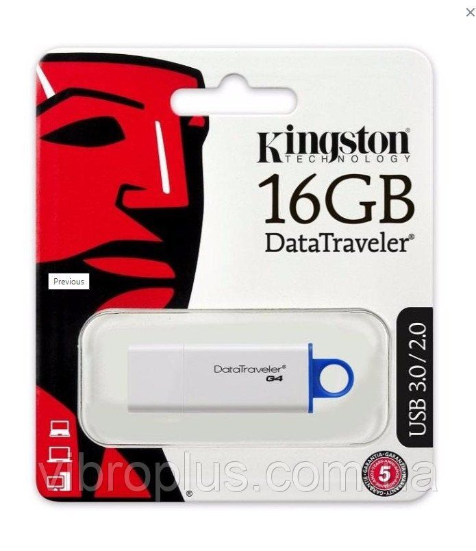 USB флеш накопитель 16Gb Kingston 3.0 DTI G4