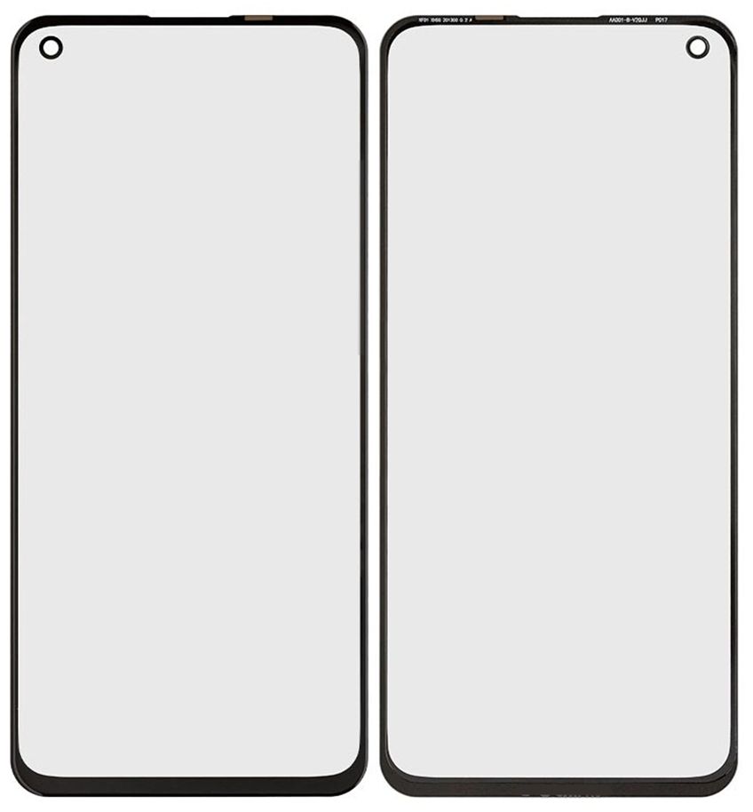Стекло экрана OnePlus Nord 2 5G DN2101, DN2103, OnePlus Nord CE 5G EB2101, EB2103 для переклейки в модуле, черное