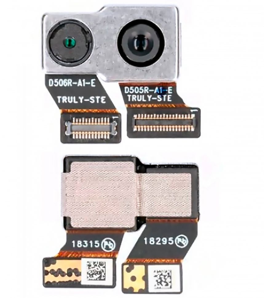 Камера для смартфонов Nokia 7.1 (TA-1096, TA-1097, TA-1100, TA-1085, TA-1095), 12MP+5MP, Original (p/n: S0CF102A000), основная двойная (главная)