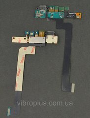 Шлейф Xiaomi Mi4 (p/n: 3511X4M000A), с коннектором зарядки, микрофоном и компонентами