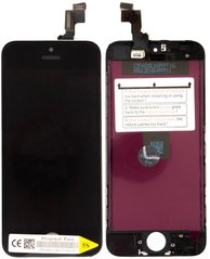Дисплей (экран) Apple iPhone 5S, SE с тачскрином и рамкой в сборе (Original China Refurbished), черный