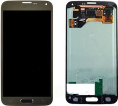 Дисплей (экран) Samsung G900H Galaxy S5 AMOLED с тачскрином в сборе ORIG, бронзовый