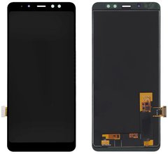 Дисплей (экран) Samsung A730F, A730DS Galaxy A8 (2018) TFT с тачскрином в сборе, черный