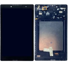 Дисплей (экран) 8” Lenovo Tab 3 A8-50M с тачскрином и рамкой в сборе, черный