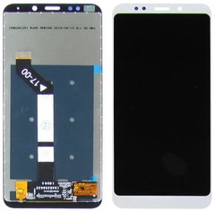 Дисплей (екран) Xiaomi Redmi 5 Plus з тачскріном в зборі ORIG, білий