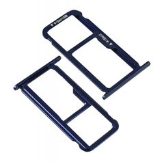 Лоток для Huawei Honor 8 (FRD-L09, FRD-L19, FRD-L14, FRD-L04) держатель (слот) для SIM-карты и карты памяти, синий