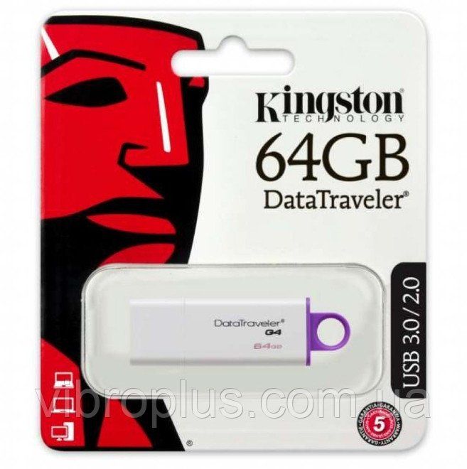 USB флеш накопичувач 64Gb Kingston 3.0 DTI G4
