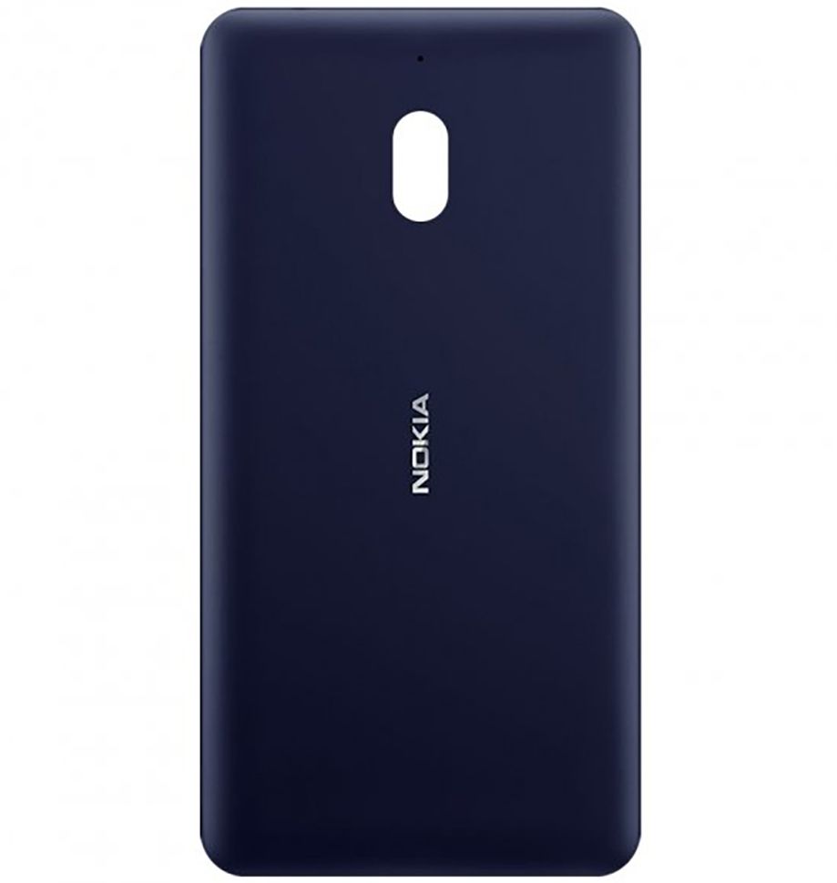 Задняя крышка Nokia 2.1 TA-1080, TA-1092, TA-1084, TA-1093, TA-1086, синяя, Blue-silver