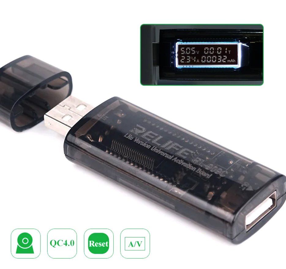 Універсальна плата активації батареї Relife RL-909C + USB цифровий тестер для Iphone Samsung Xiaomi Huawei Vivo Oppo