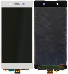 Дисплей (екран) Sony E6533 Xperia Z3 Plus DS, E6553 Xperia Z3 Plus, Xperia Z4 з тачскріном в зборі, білий