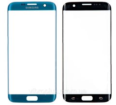 Скло екрану (Glass) Samsung G935 Galaxy S7 Edge ORIG, синій