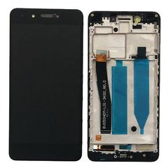 Дисплей (экран) Huawei Honor 6C (DIG-L01), Enjoy 6s Nova Smart (DIG-L21) с тачскрином и рамкой в сборе, черный