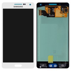 Дисплей (экран) Samsung A500F, A500FU, A500H Galaxy A5 Duos (2015) AMOLED с тачскрином в сборе ORIG, белый