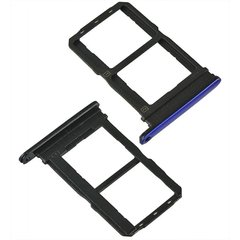 Лоток для Vivo V15 Pro держатель (слот) для двух SIM-карт, синий