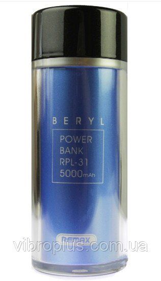 Power Bank Remax RPL-31 (5000 mAh) синий, внешний аккумулятор