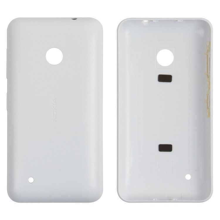 Задня кришка Nokia 530 Lumia (RM-1017, RM-1019), біла, з бічними кнопками