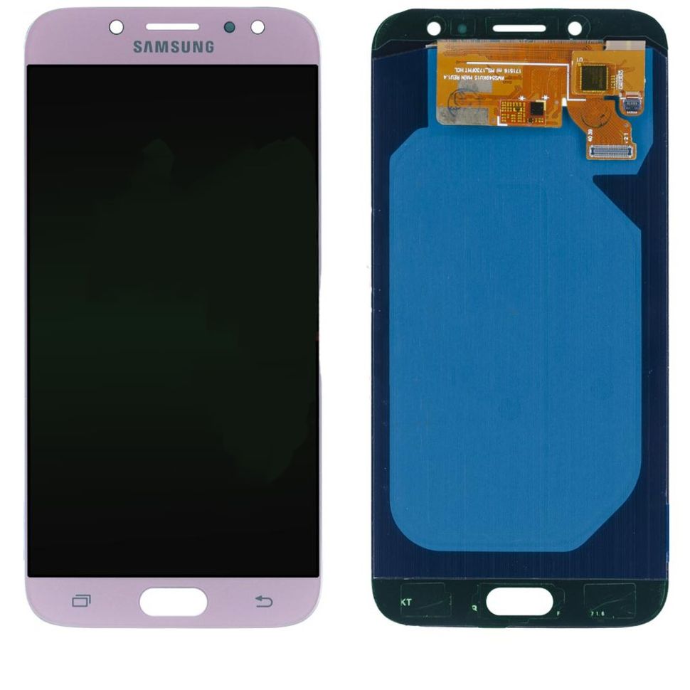 Дисплей (экран) Samsung J730F, J730GM, J730DS, J730FM, J730G Galaxy J7 (2017) OLED с тачскрином в сборе, розовый