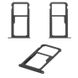 Лоток для Huawei P10 (VTR-L09, VTR-L29, VTR-AL00, VTR-TL00) тримач SIM-карти і карти пам'яті, чорний (Graphite Black)