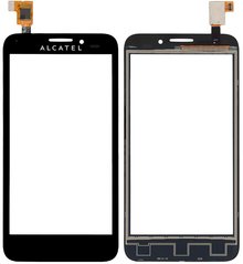 Тачскрин (сенсор) Alcatel 7025 One Touch Snap, 7025D, черный