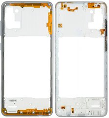 Средняя часть корпуса для Samsung A315 Galaxy A31, серебристая