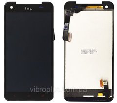 Дисплей (екран) HTC X920d Butterfly з тачскріном в зборі, чорний