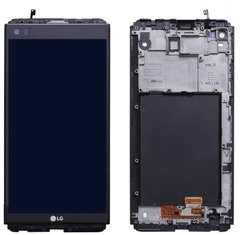Дисплей (екран) LG V20 F800, F800L, H910, H915, H918, H990, H990, H990DS, LS997, US996, VS995 з тачскріном і рамкою в зборі ORIG, чорний