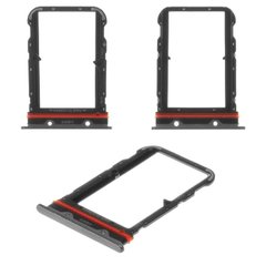 Лоток для Xiaomi Mi Note 10, Mi Note 10 Pro держатель (слот) для двух SIM-карт, черный