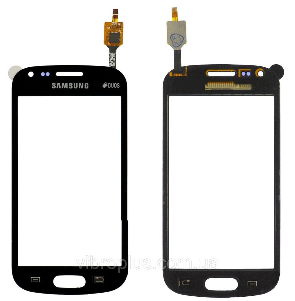 Тачскрін (сенсор) Samsung S7580 Galaxy Trend Plus, S7582, чорний