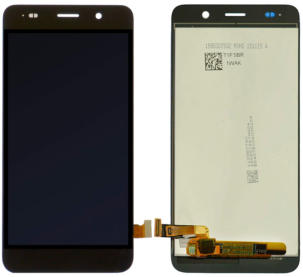 Дисплей (экран) Huawei Y6 2015, Honor 4A (SCL-L01, SCL-L04, SCL-U31, SCL-L21, SCC-U21, SCL-AL00, HW-SCL-L32) с тачскрином в сборе, черный