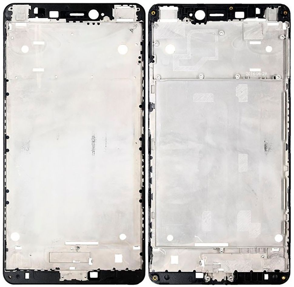 Рамка крепления дисплея (корпус) Xiaomi Mi Max, черная