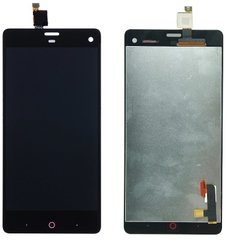 Дисплей (экран) ZTE Nubia Z7 with touch screen (с тачскрином в сборе), black (черный)