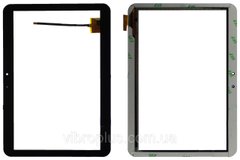 Тачскрин (сенсор) 10.1” 170x240 6pin Explay XL2 3G (p/n: F-WGJ10154-v2), черный