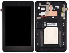 Дисплей (экран) 7" Asus ME173x Memo Pad HD7 Amazon Kingle Fire HD7 с тачскрином и рамкой в сборе, черный
