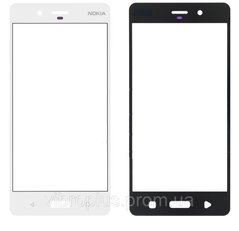 Скло екрану (Glass) Nokia 8 Dual Sim (TA-1004) ORIG, білий