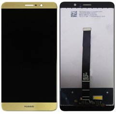 Дисплей (экран) Huawei Mate 9 MHA-L29, MHA-L09, MHA-AL00 с тачскрином в сборе, золотистый