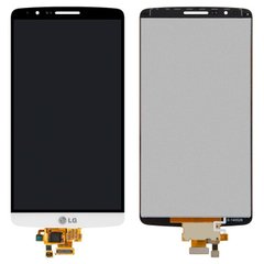 Дисплей (экран) LG D855 Optimus G3, D856 G3 Dual, D858 Optimus G3, D859 Optimus G3, D850 G3 LTE, D851 G3, LS990 G3 for Sprint, VS985 G3 for Verizon с тачскрином в сборе, белый