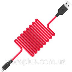 USB-кабель Hoco X21 Lightning, червоно-чорний