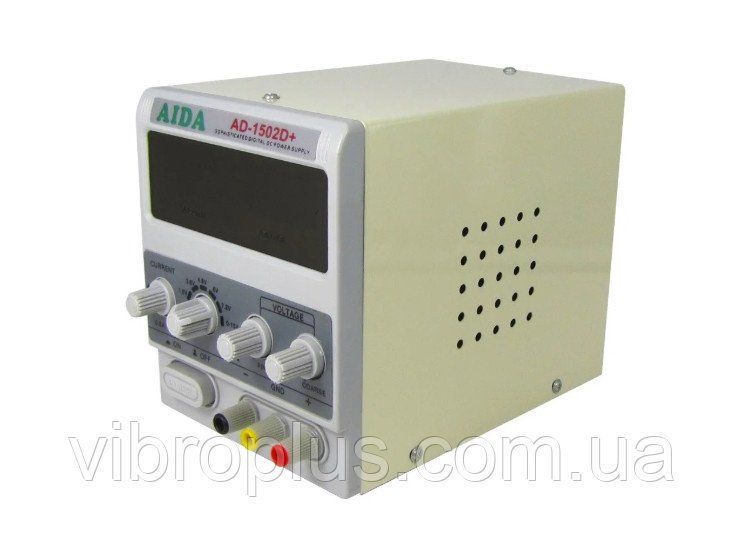 Блок питания AIDA AD-1502D+, 15V, 2A, цифровая индикация, RF индикатор, автовосстановление после КЗ